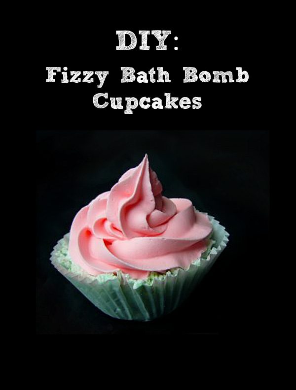 DIY Fizzy Bath Bomb Cupcakes