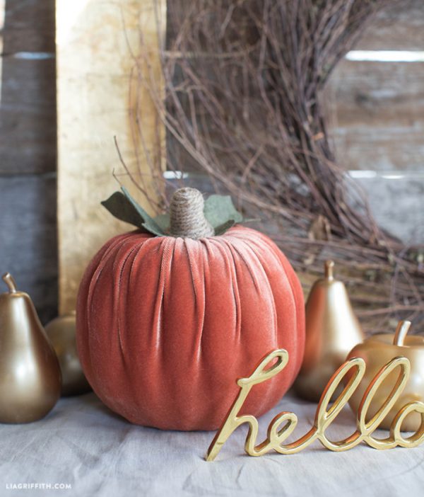 Velvet Pumpkin DIY