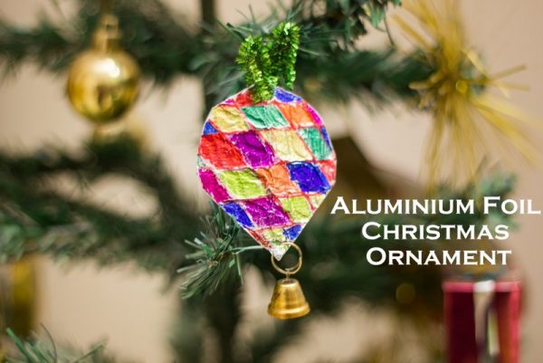 Easy Tin Foil Christmas Tree Ornaments - Make and Takes