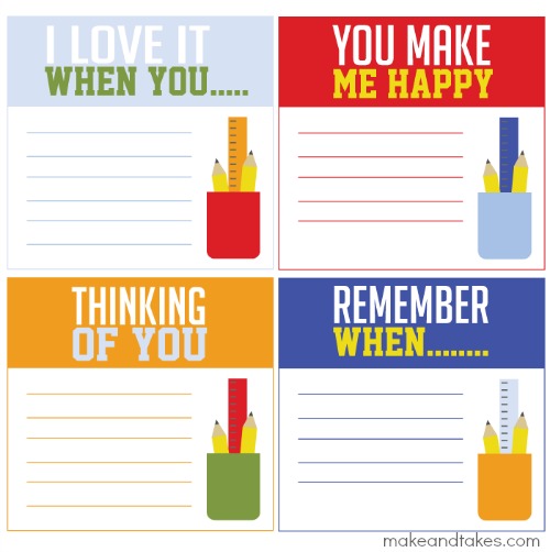 Free Lunchbox Printable Notes