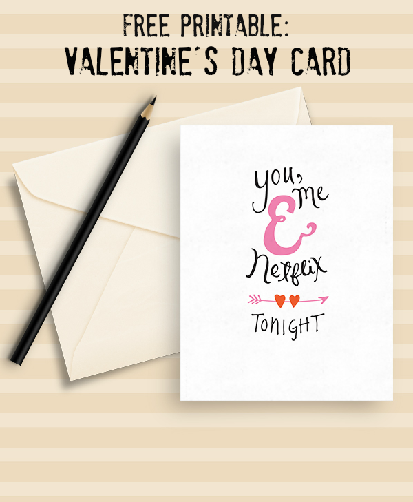 Free Netflix Printable Valentine's Card