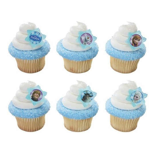 Frozen Party Cupcakes with Rings