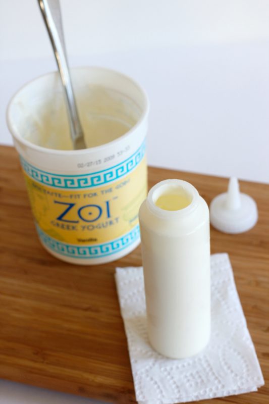 Frozen Yogurt Fruit Dots Squeeze Container