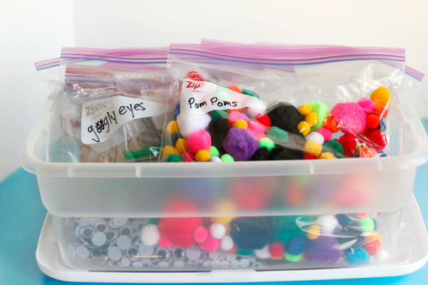 Getting Your Kids Crafts Organized