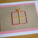 Gift Box Stitched Greeting Card