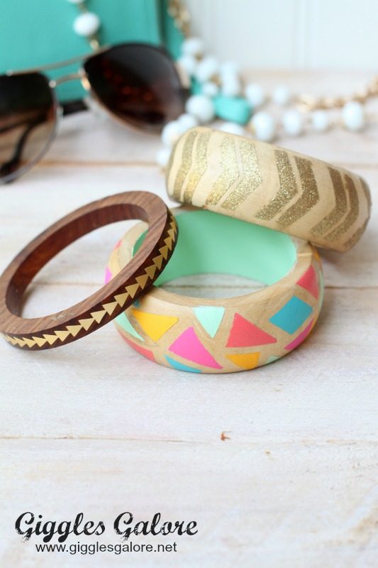 DIY Painted Wooden Bracelets