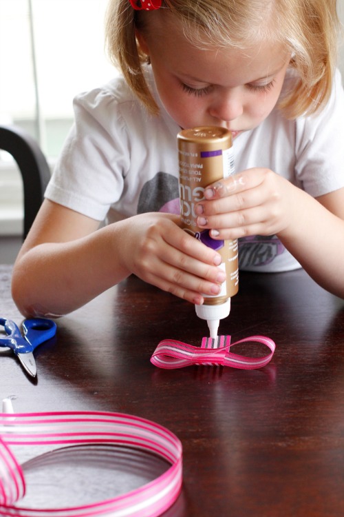 Gluing Ribbon for Hair Bows