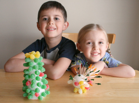 Gumdrop Tree Craft with Kids