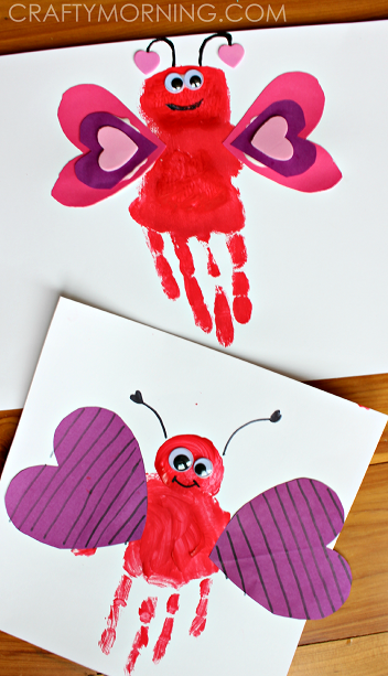 Handprint Love Bug Craft
