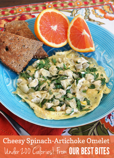 Spinach Artichoke Omelet