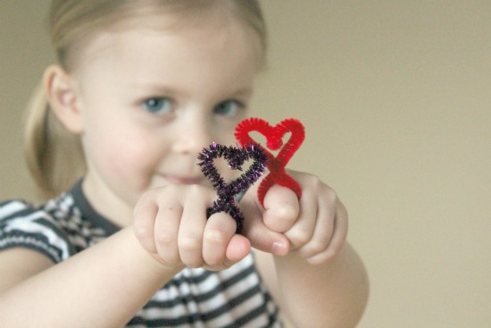Heart-Shaped Pipe Cleaner Rings