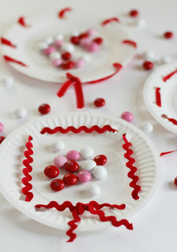 Heart Valentine's Day Treat Plates