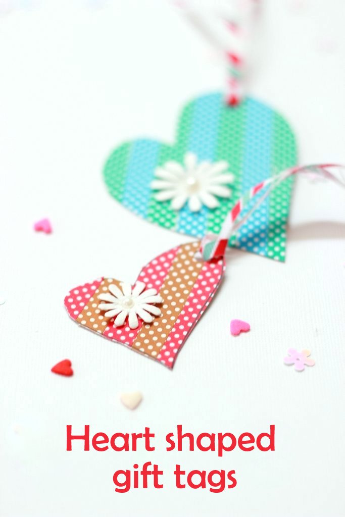 Heart shaped gift tags