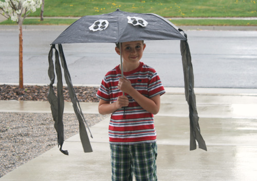 Homemade Spider Umbrella