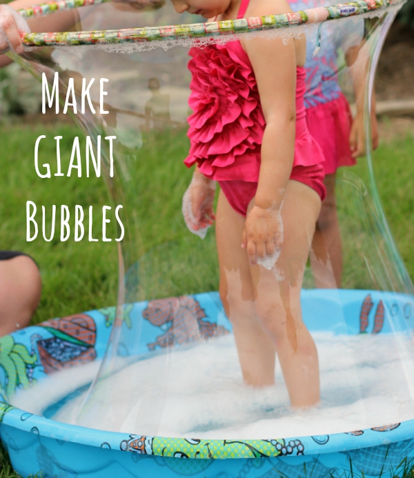 How to Make Giant Bubbles in a Kiddie Pool