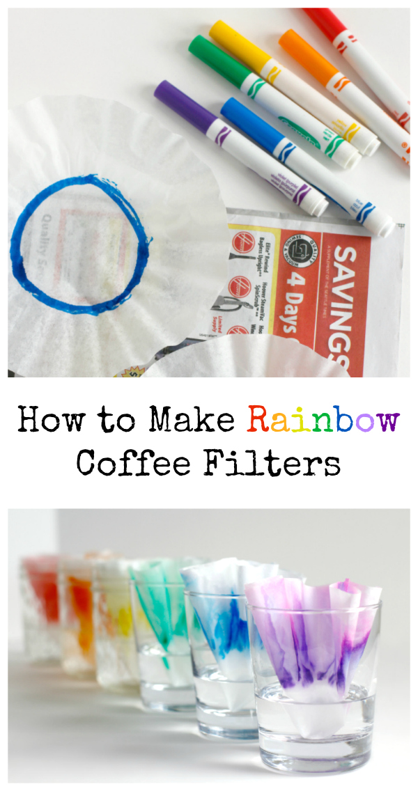 How to Make Rainbow Coffee Filters