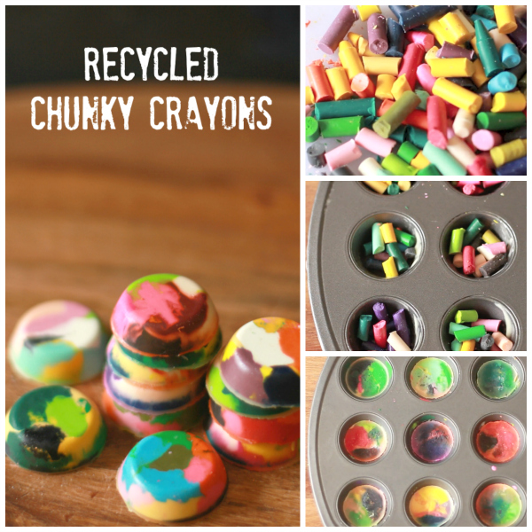 How to Make Recycled Chunky Crayons