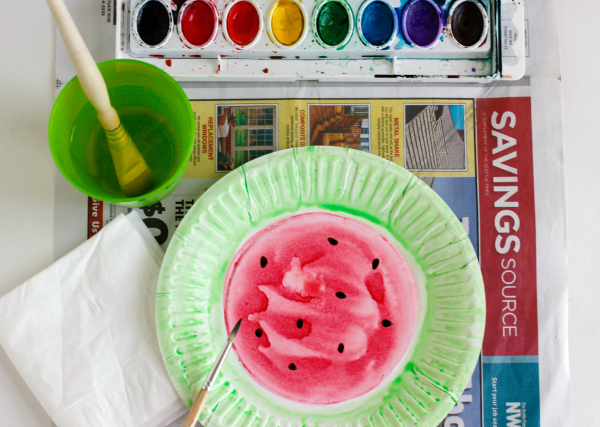 How to Make Watercolor Watermelons
