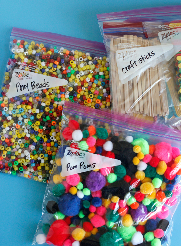 How to Organize Kids Craft Supplies