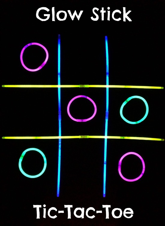 Glow Stick Tic-Tac-Toe - Make and Takes