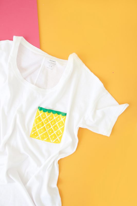 DIY Fruit Pocket Tees