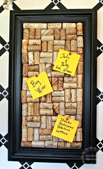 Wine Cork Bulletin Board