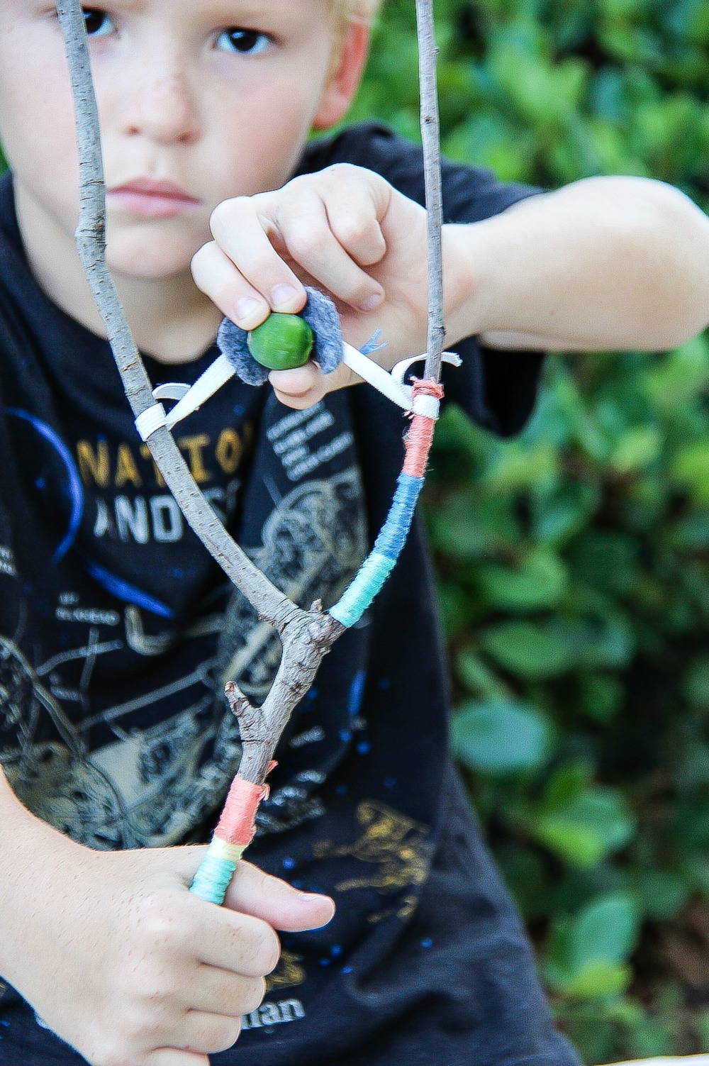 DIY Stick Slingshot for Kids