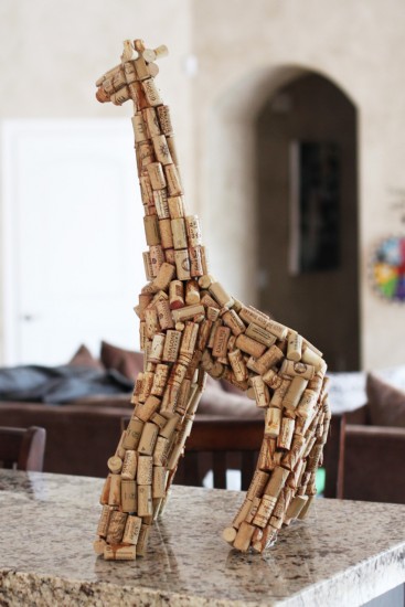 Wine Cork Giraffe