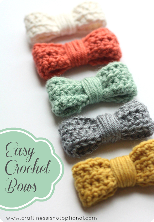 Crochet-A-Day: Crochet Bow Tutorial