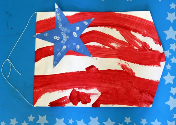 Fun patriotic banner craft for kids