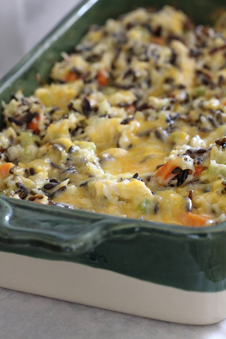 Cheesy Chicken and Wild Rice Casserole