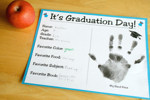 It's Graduation Day Preschool Printable Certificate