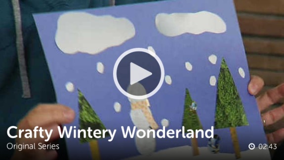 Kids Craft Winter Wonderland Scene @makeandtakes.com