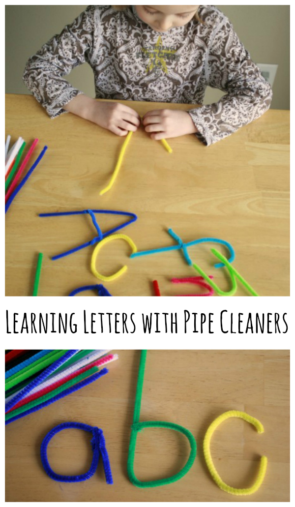 Learning Letters with Pipe Cleaners | Make and Takes