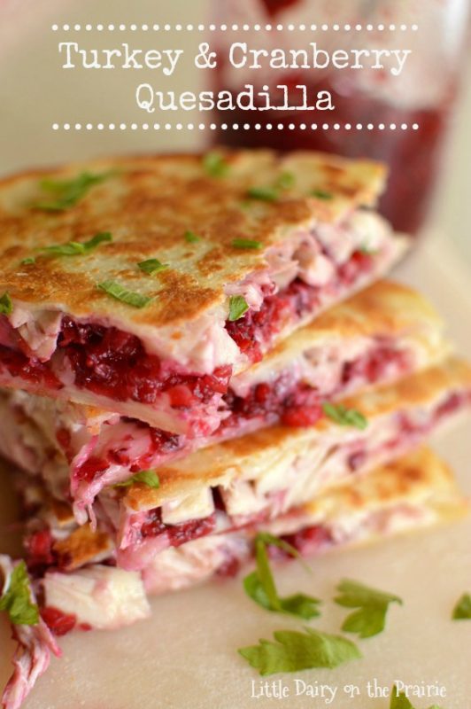 Turkey & Cranberry Quesadillas