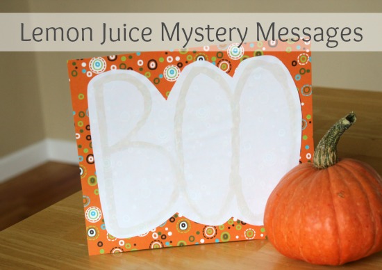 Lemon Juice Mystery Messages 