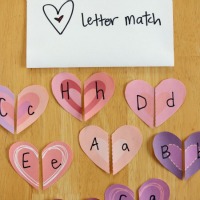 Heart Letter Match Game