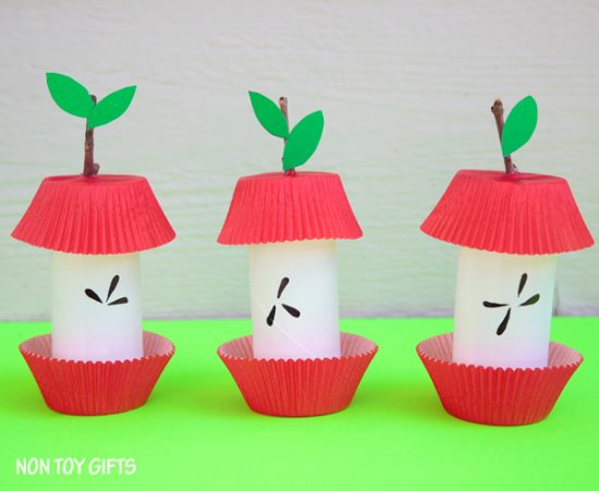 Paper Roll Apple Core Craft