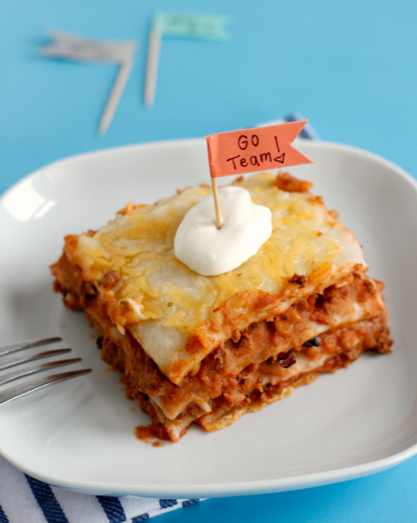 Make Crock Pot Mexican Lasagna for Game Day