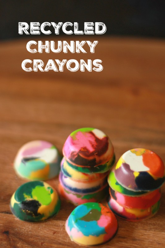 Get Coloring With Recycled Chunky Crayons