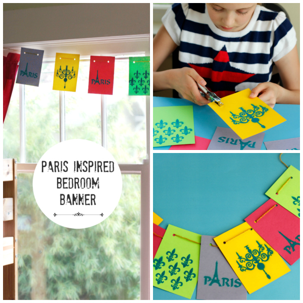 Make a Kids Paris Inspired Bedroom Banner