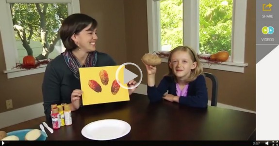 Making Potato Leaf Prints makeandtakes.com