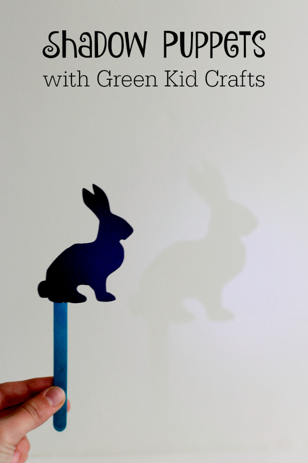 Making Shadow Puppets with Green Kid Crafts