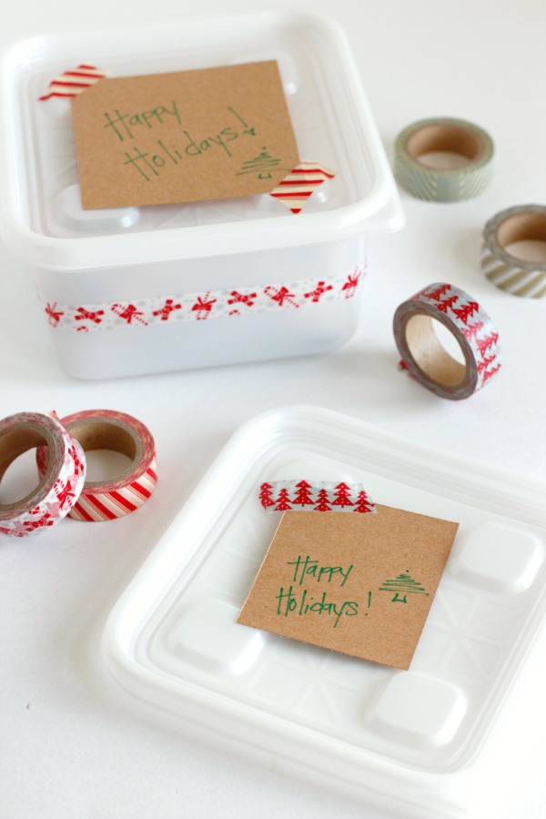 Making Washi Tape Gift Containers for Neighbors