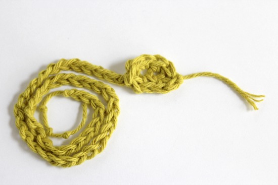 Making a Crochet Yarn Snake