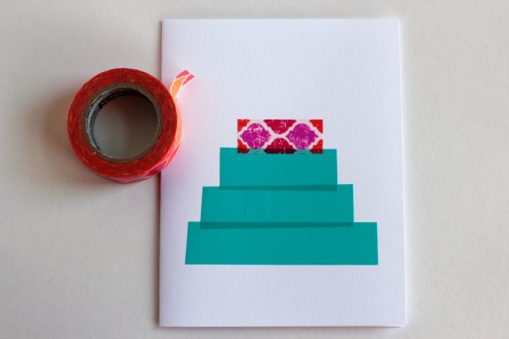 Making a Washi Tape Tree Card