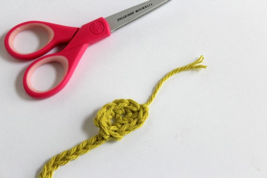 Making the Crochet Snake Tongue