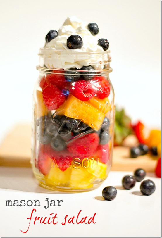 Mason Jar Fruit Salad