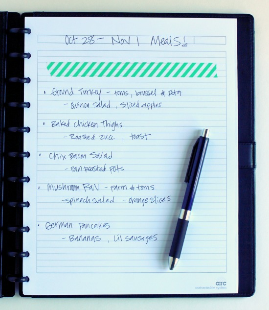Meal Planning Notebook makeandtakes.com