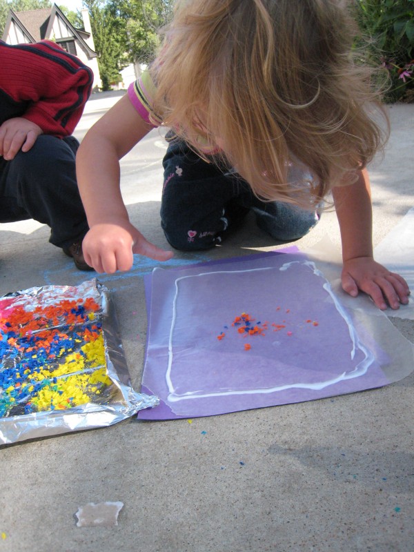 Crayon Stained "Glass"